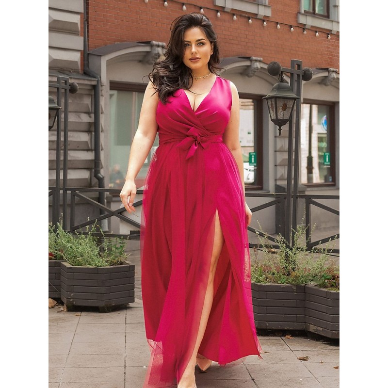  Plus size Robe Bicotone 