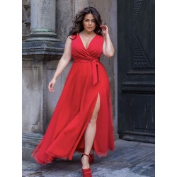  Plus size Robe Bicotone 