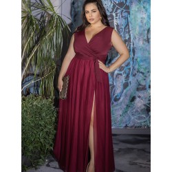  Plus size Robe Bicotone 