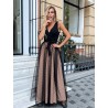  Robe longue Bicotone 